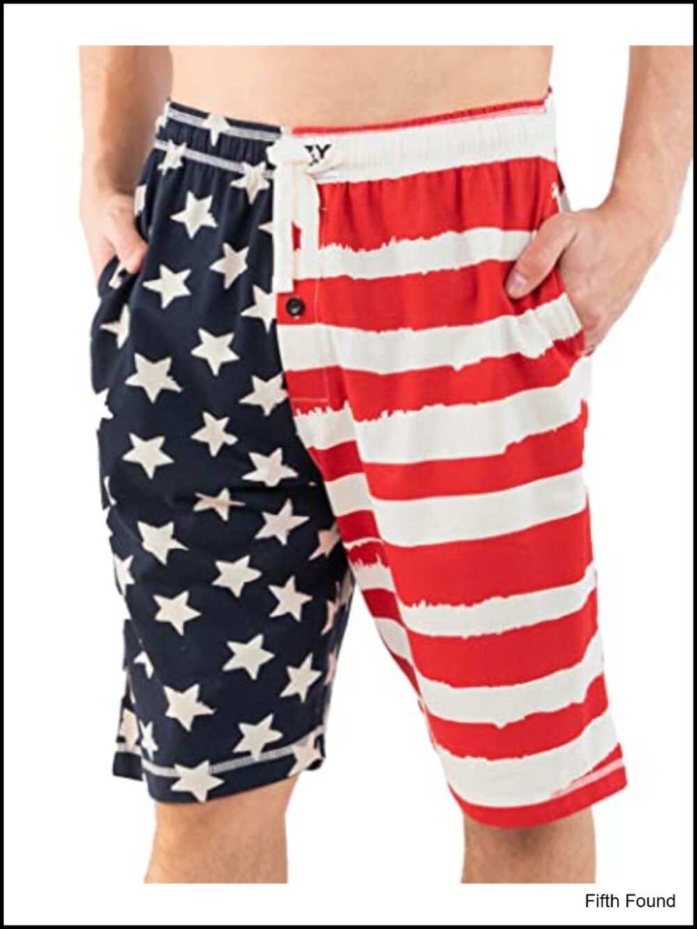 Men's Cotton Pajama Shorts with Pockets, Drawstring Waist, Lightweight Sleepwear